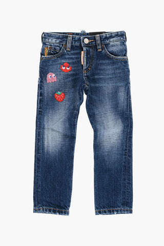 PAC-MAN Embroidered Jeans CLEMENT