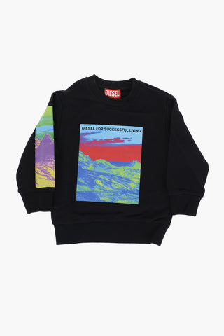 Cotton Crewneck Sweatshirt STINI Printed