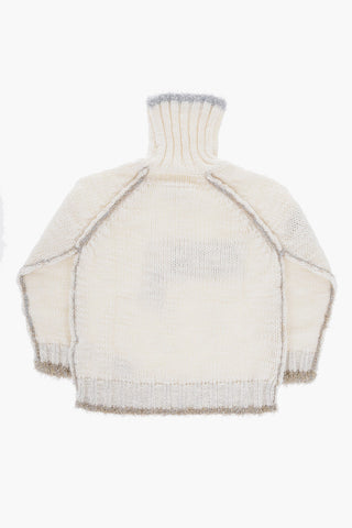 MM6 Rollkragenpullover mit Lurex-Details