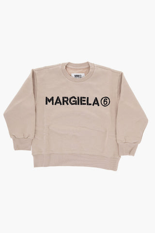 MM6 Cotton Crew-neck Sweatshirt with Contrast Print