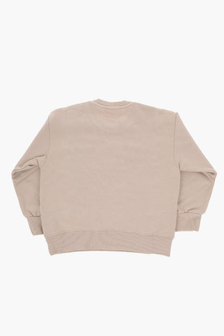 MM6 Cotton Crew-neck Sweatshirt with Contrast Print