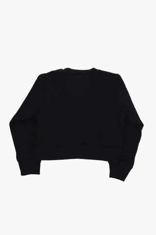 Cotton Crew-neck Sweatshirt with Frontal Logo
