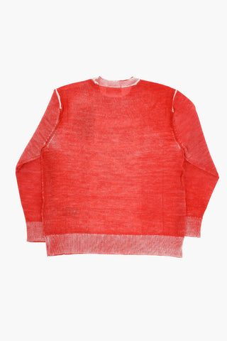 RED TAG Wool Crewneck Sweater KLARENCE with Maxi Logo