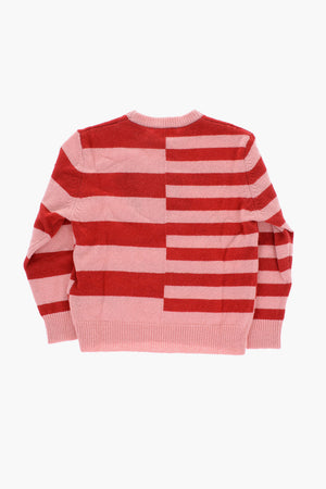 RED TAG Zweifarbiger Gestreifter Rundhalspullover KEMPLY