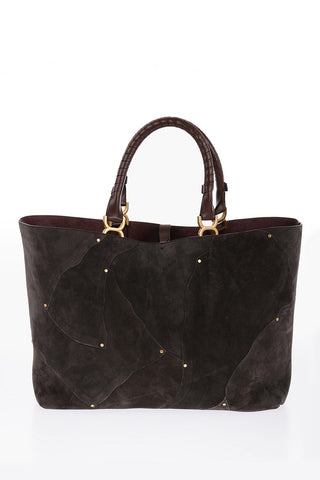 MARCIE Shopper Bag with Suede Detailing