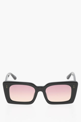 Rectanguar- Frame Oversized NIEVE Sunglasses with Cut-Out Details