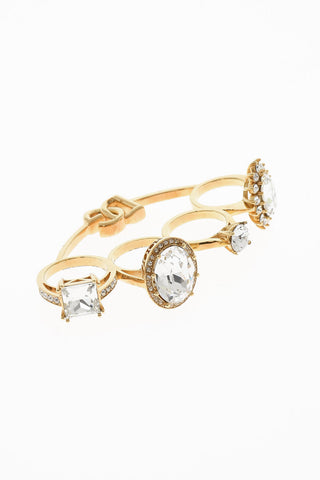 Golde-Effect Rings with Jewels