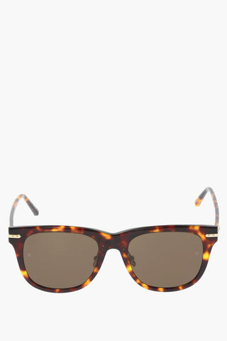 Tortoiseshell-Motif Wyfarer Sunglasses