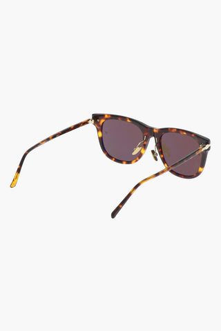 Tortoiseshell-Motif Wyfarer Sunglasses