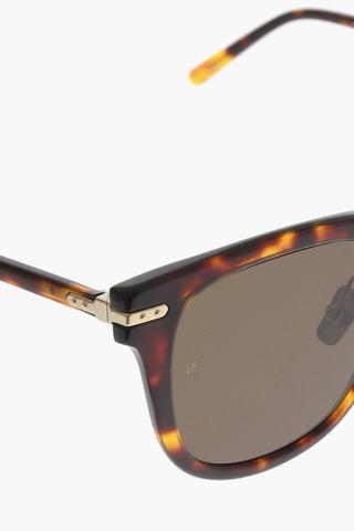 Tortoiseshell-Motif Wyfarer Sunglasses
