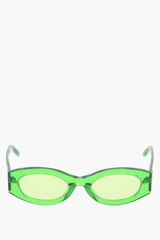THE ATTICO Solid Color oval-frame BERTA Sunglasses