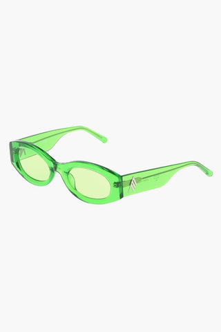 THE ATTICO Solid Color oval-frame BERTA Sunglasses