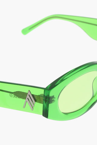 THE ATTICO Solid Color oval-frame BERTA Sunglasses