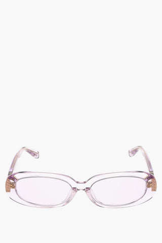 Solid Color oval-frame CARA Sunglasses