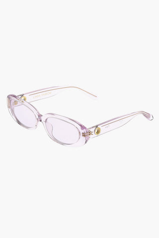 Solid Color oval-frame CARA Sunglasses