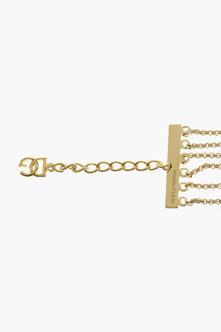 Collana a Catena Effetto Dorato con Maxi Scritta
