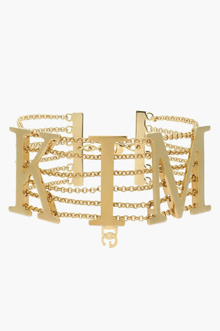 Collana a Catena Effetto Dorato con Maxi Scritta