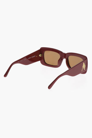 THE ATTICO Solid Color Oversized MARFA Sunglasses