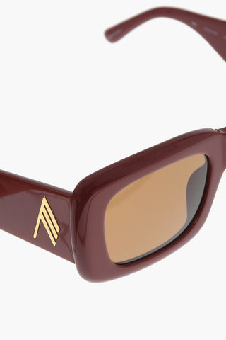 THE ATTICO Solid Color Oversized MARFA Sunglasses