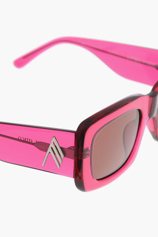 THE ATTICO Solid Color Oversized MARFA Sunglasses
