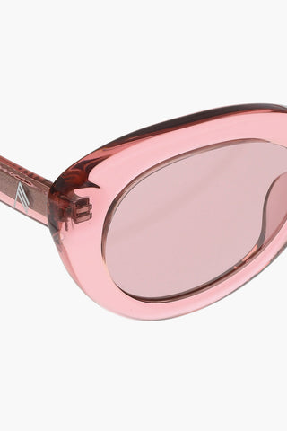 THE ATTICO Solid Color oval-frame AGNES Sunglasses