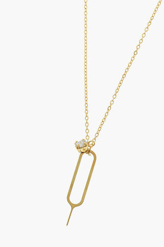Golden-Effect Chain Necklace