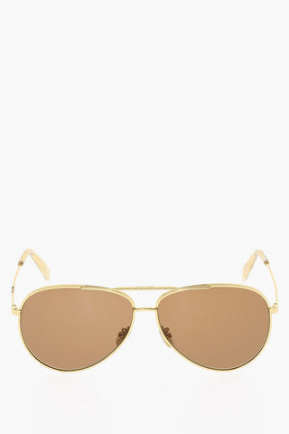 Aviator Sunglasses with Golden-Effect Frame