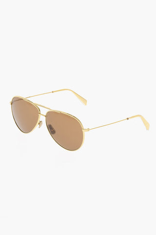 Aviator Sunglasses with Golden-Effect Frame