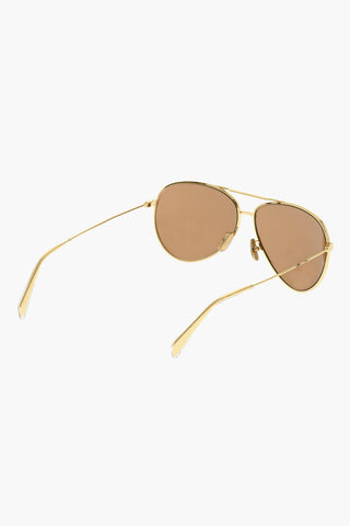 Aviator Sunglasses with Golden-Effect Frame
