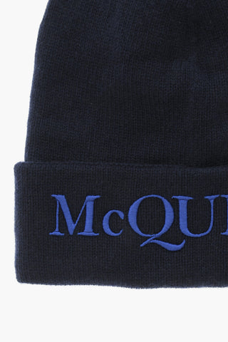 Beanie in Cashmere con Ricamo Logo