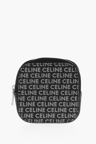 Portamonete in Pelle con Logo All-Over