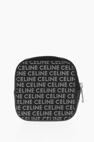 Portamonete in Pelle con Logo All-Over