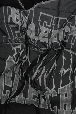 Two-Tone Foulard With Fringes
