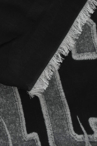 Two-Tone Foulard With Fringes