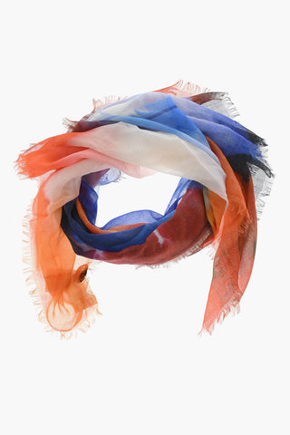 Acid Wash Effect Cashmere and Silk Foulard