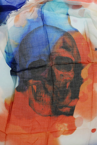 Acid Wash Effect Cashmere and Silk Foulard