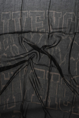 Two-Tone Foulard With Fringes