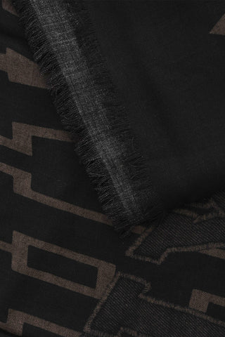 Two-Tone Foulard With Fringes