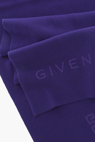 Wool And Cashmere Maxi Scarf with ton-sur-ton Logo