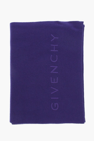 Wool And Cashmere Maxi Scarf with ton-sur-ton Logo