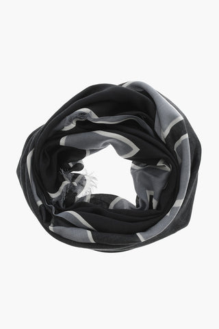 Foulard Stampato con Frange