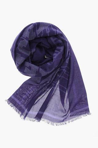Cashmere and silk Scarf With Fringes