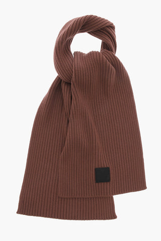Ribbed Wool Scarf