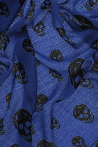 All-Over Skulls Wool Scarf