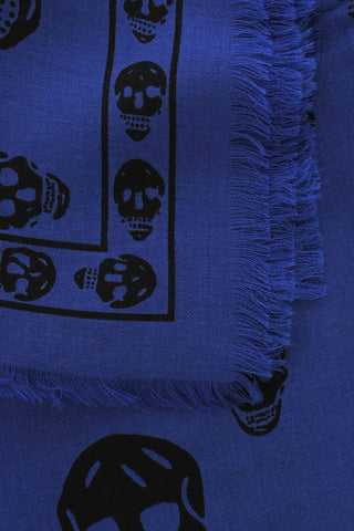 All-Over Skulls Wool Scarf