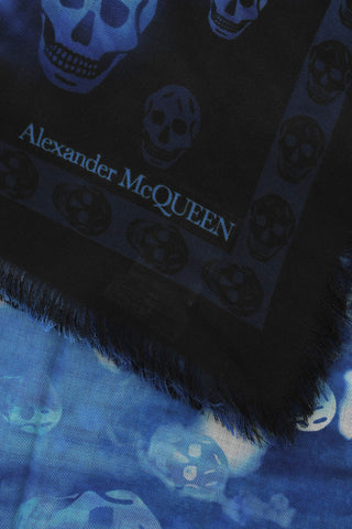 Foulard in Lana Con Teschi All-Over