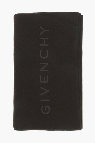 Wool And Cashmere Maxi Scarf with ton-sur-ton Logo