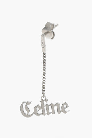 Orecchino Singolo in Argento con Logo