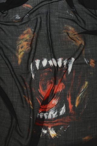 Cashmere and Silk Foulard with Print