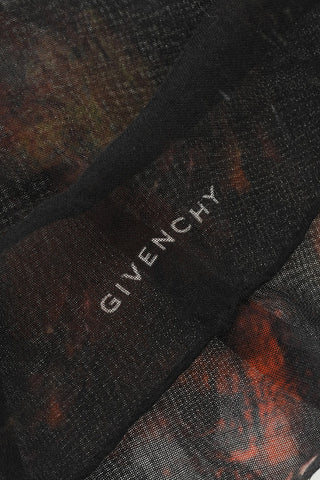 Cashmere and Silk Foulard with Print